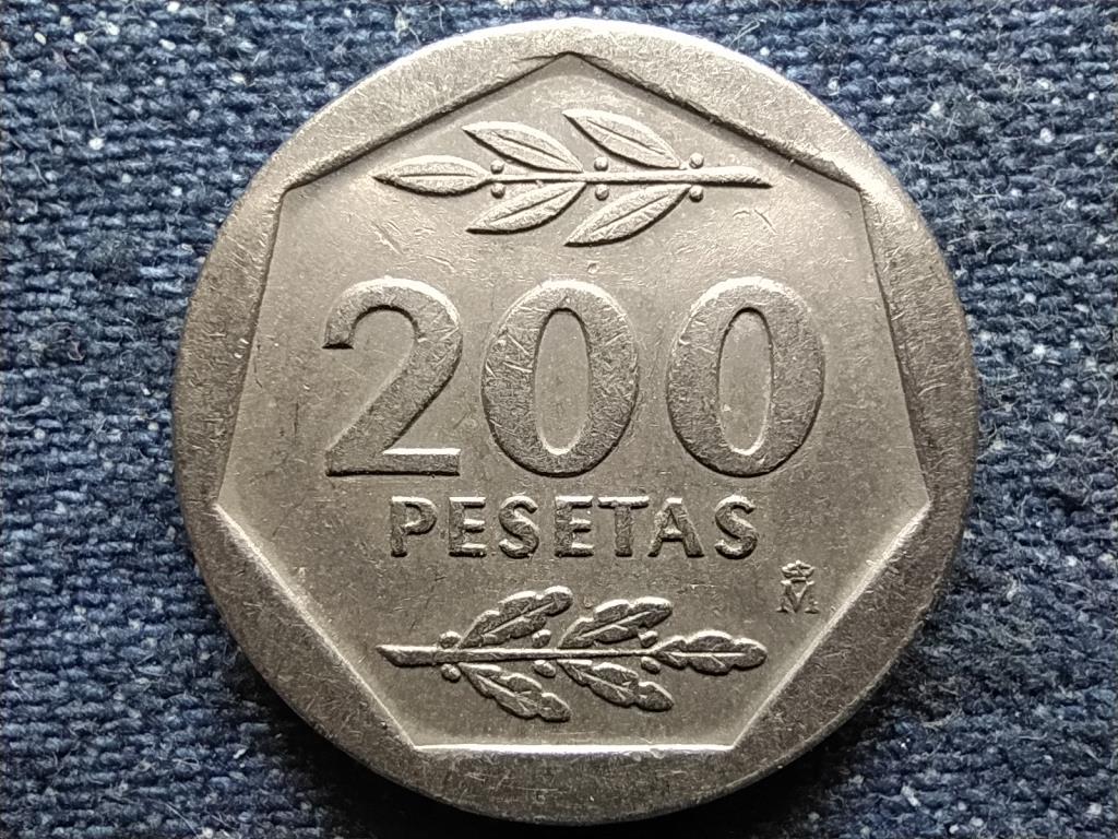 Spain Juan Carlos I (1975-2014) 200 Pesetas Coin 1988