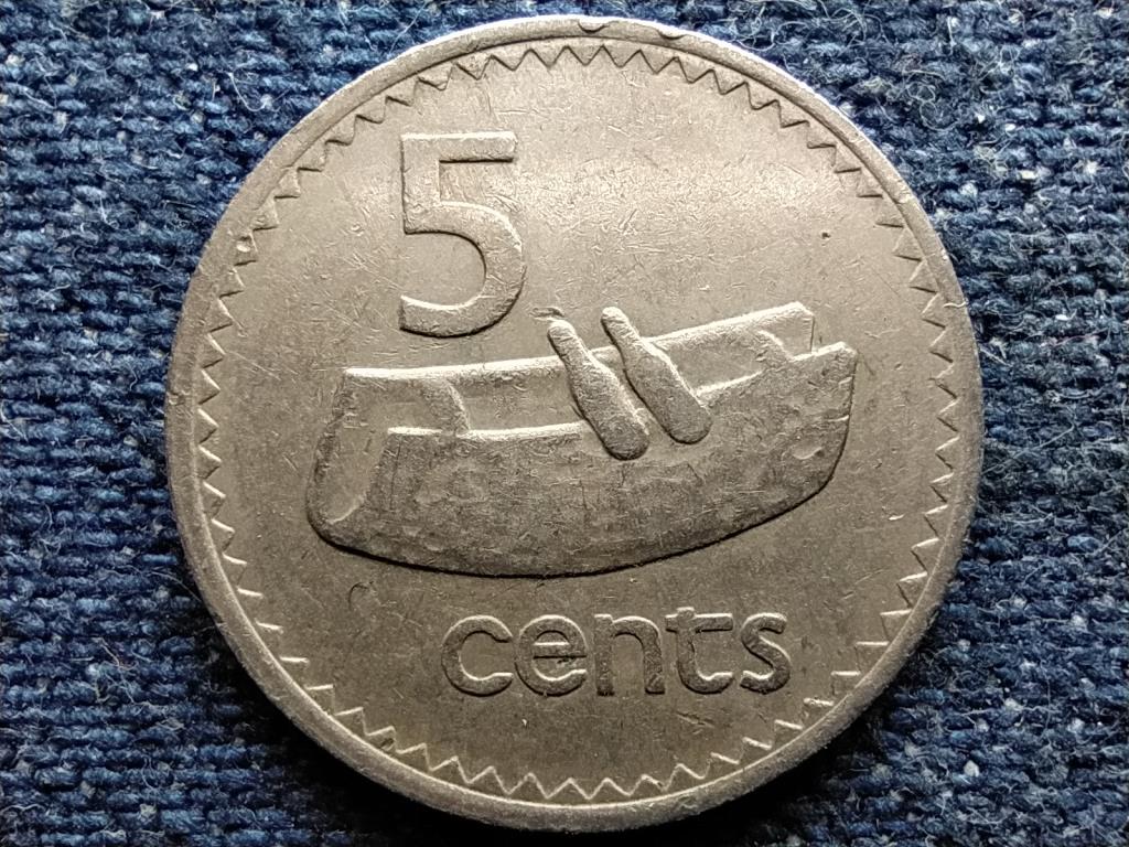 Fidzsi-szigetek II. Erzsébet dob 5 cent 1978