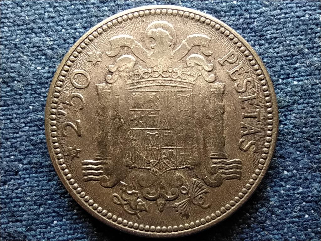 Spain Francisco Franco (1936-1975) 2 1/2 Pesetas Coin 1953 1954