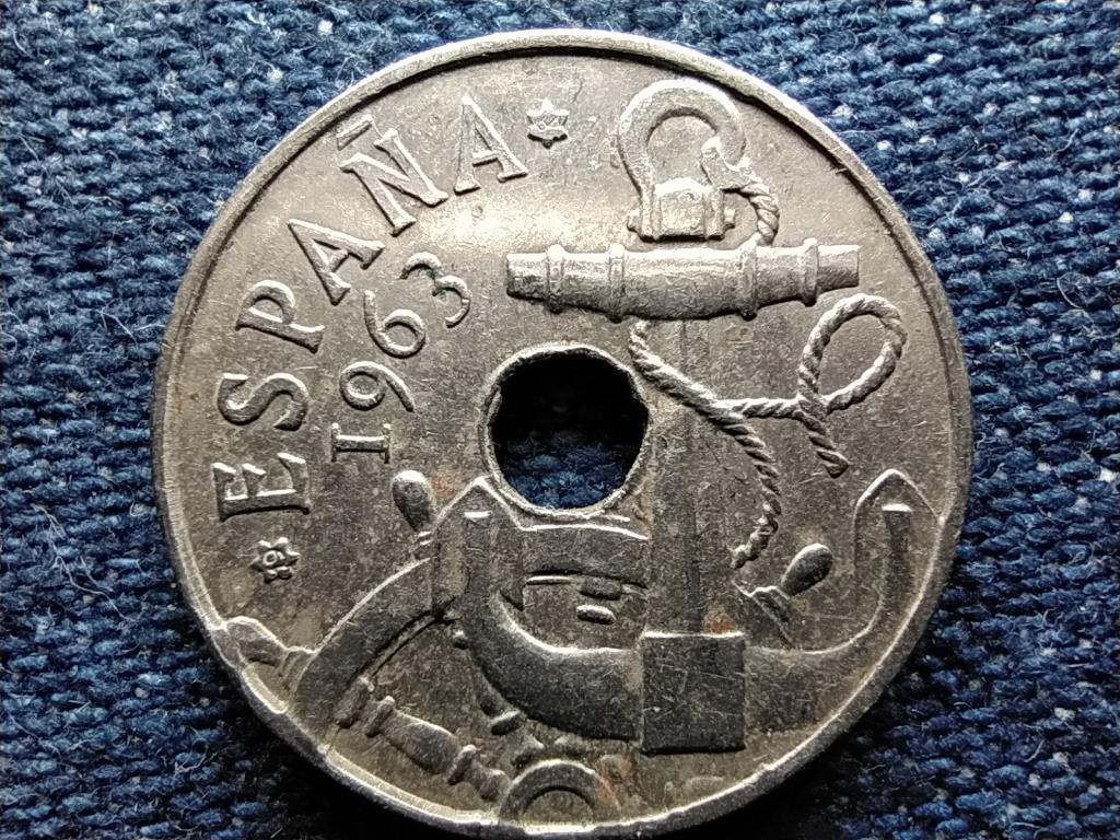 Spain Francisco Franco (1936-1975) 50 Centimos Coin 1963 1964