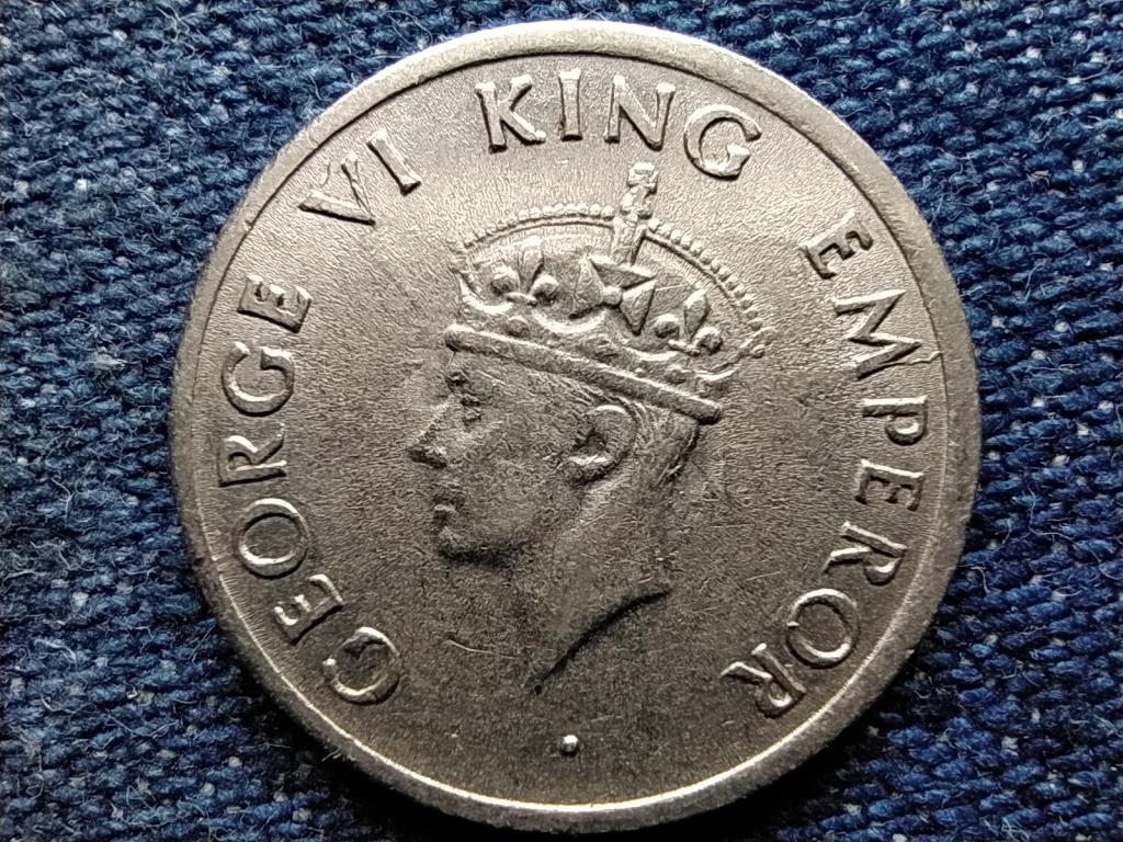 India VI. György 1/4 Rúpia 1947