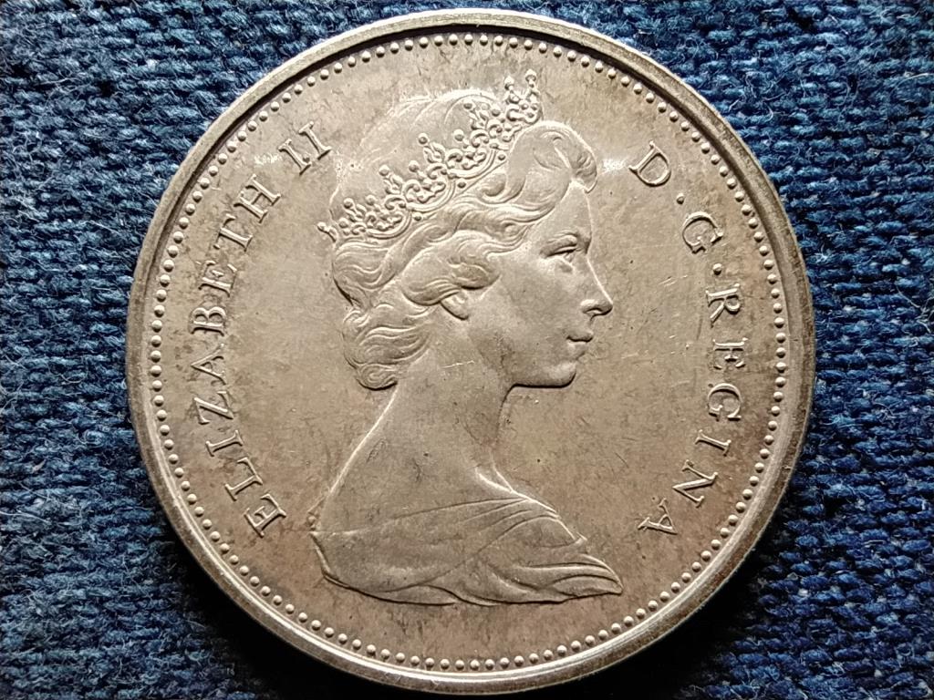 Kanada II. Erzsébet .800 ezüst 25 Cent 1965