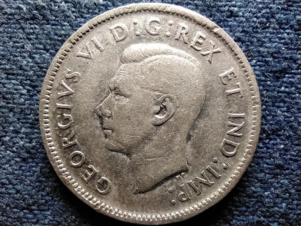 Kanada VI. György .800 ezüst 25 Cent 1943
