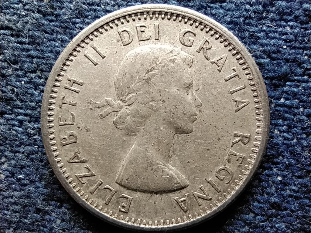 Kanada II. Erzsébet .800 ezüst 10 Cent 1963