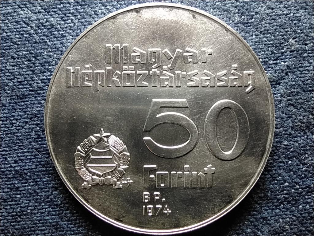 50 éves a Magyar Nemzeti Bank .640 ezüst 50 Forint 1974 BP BU