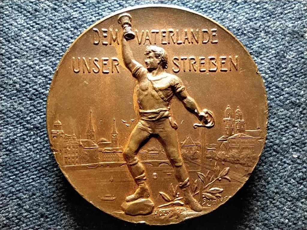 Svájc Állami Tornabajnokság Zürich bronz érem 24,57 g  35,5 mm 1903