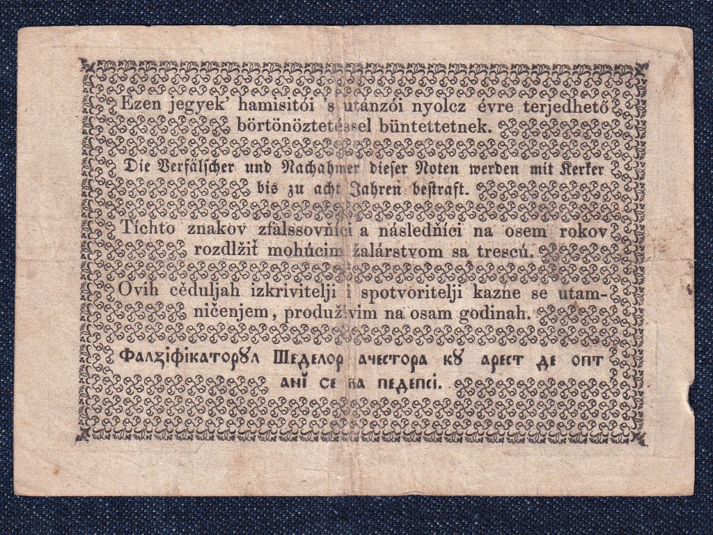 Szabadságharc (1848-1849) Kossuth bankó 2 Pengő Forintra bankjegy 1849