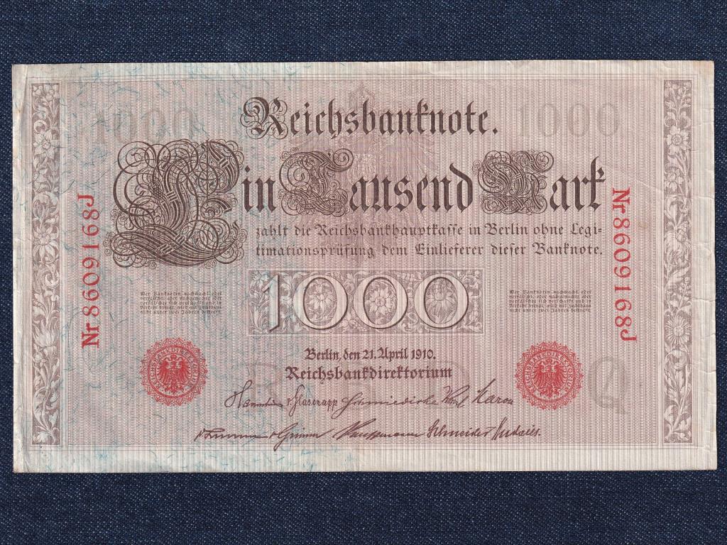 Németország Második Birodalom (1871-1918) 1000 Márka bankjegy 1910