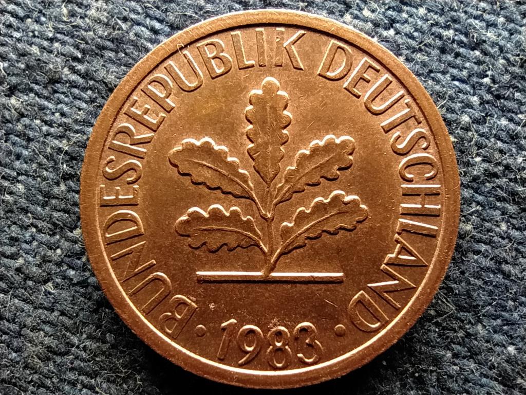 Németország NSZK (1949-1990) 1 Pfennig 1983 G