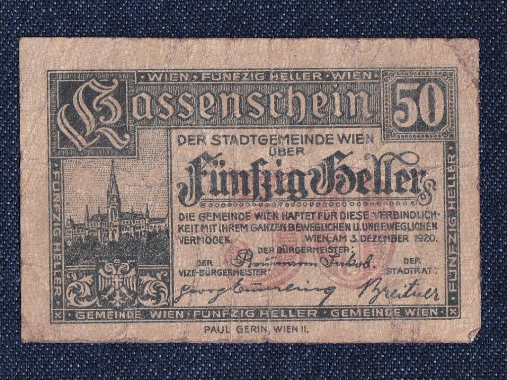 Ausztria 50 heller szükségpénz 1919