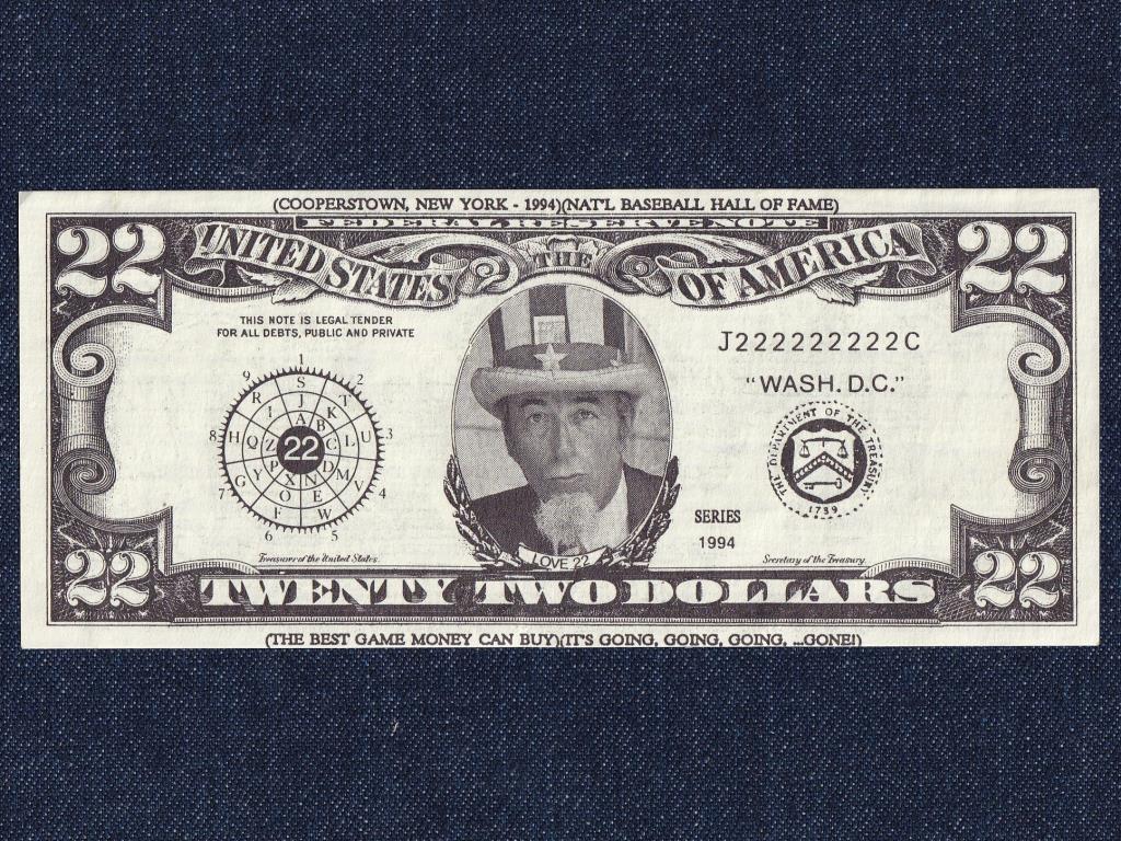 USA 22 dollár fantázia bankjegy