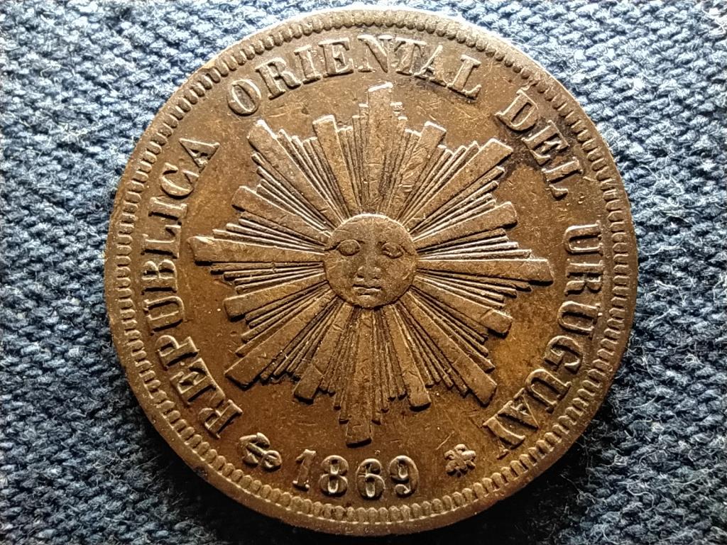 Uruguay 1 centesimo 1869 A