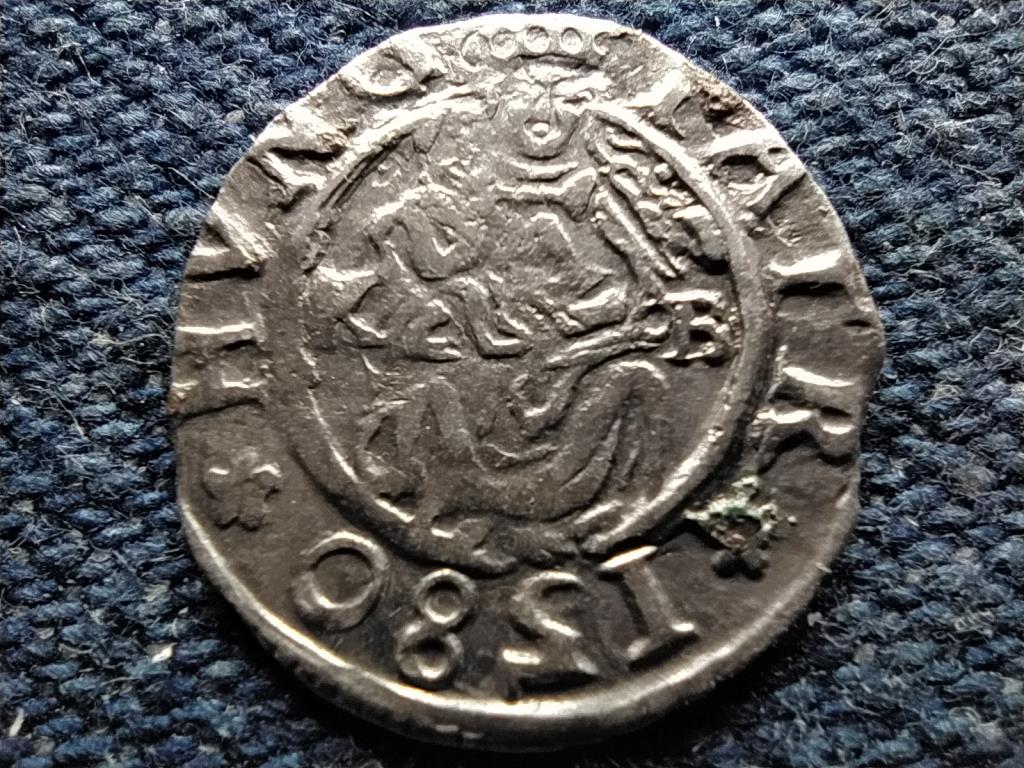 Rudolf (1576-1608) ezüst 1 Dénár ÉH811 1580 KB