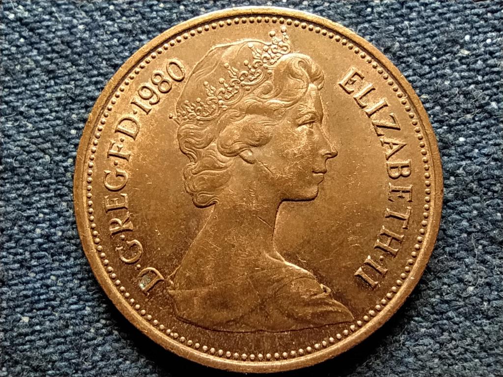 Anglia II. Erzsébet (1952-) 2 Új Penny 1980