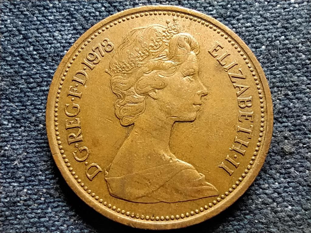 Anglia II. Erzsébet (1952-2022) 2 Új Penny 1978 
