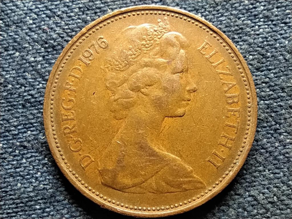 Anglia II. Erzsébet (1952-) 2 Új Penny 1976