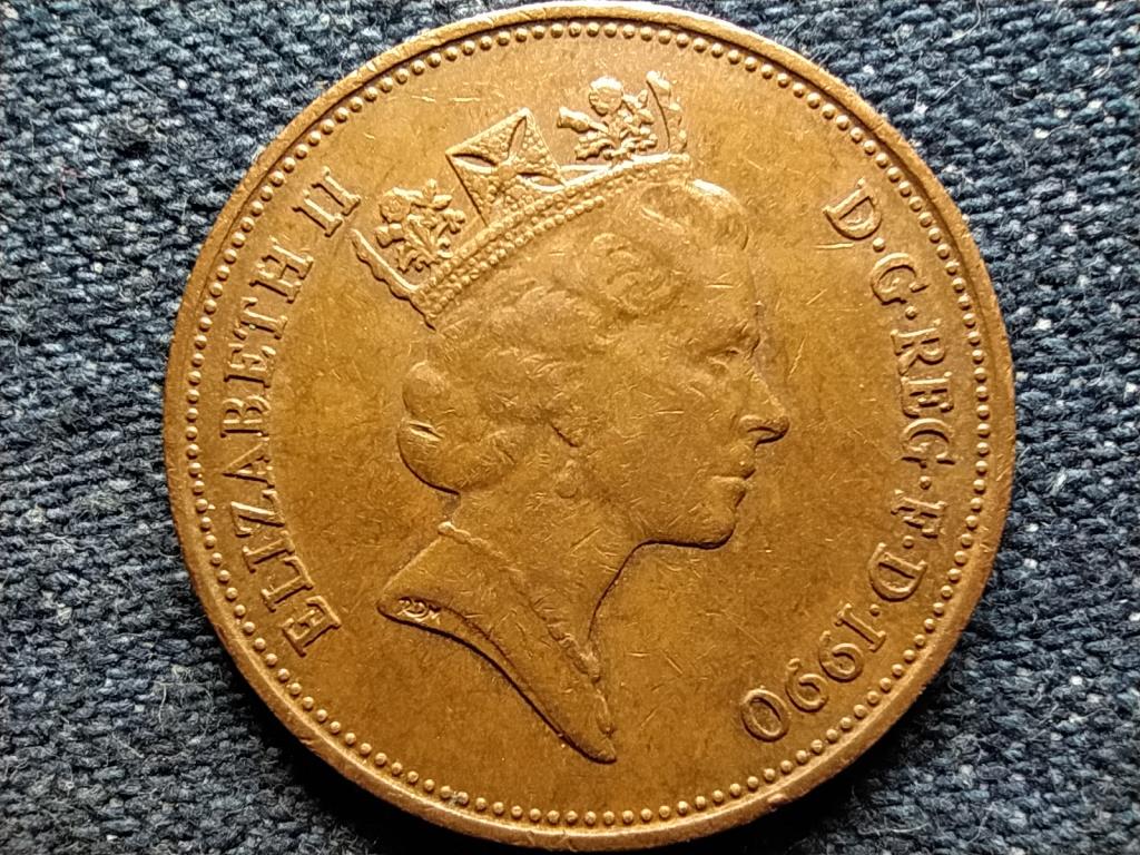 Anglia II. Erzsébet (1952-) 2 Penny 1990