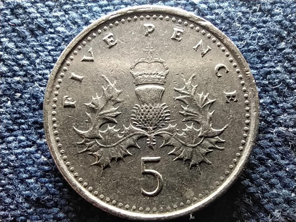 Anglia II. Erzsébet (1952-) 5 Penny 1998