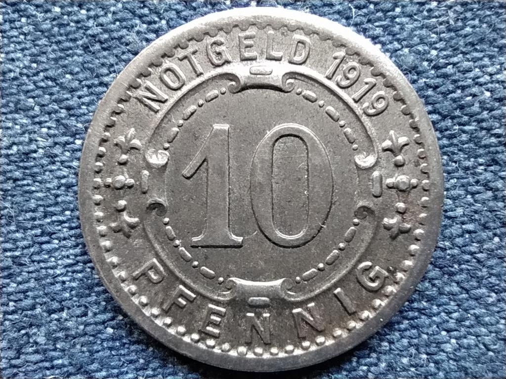 Németország Witten 10 Pfennig szükségpénz 1919
