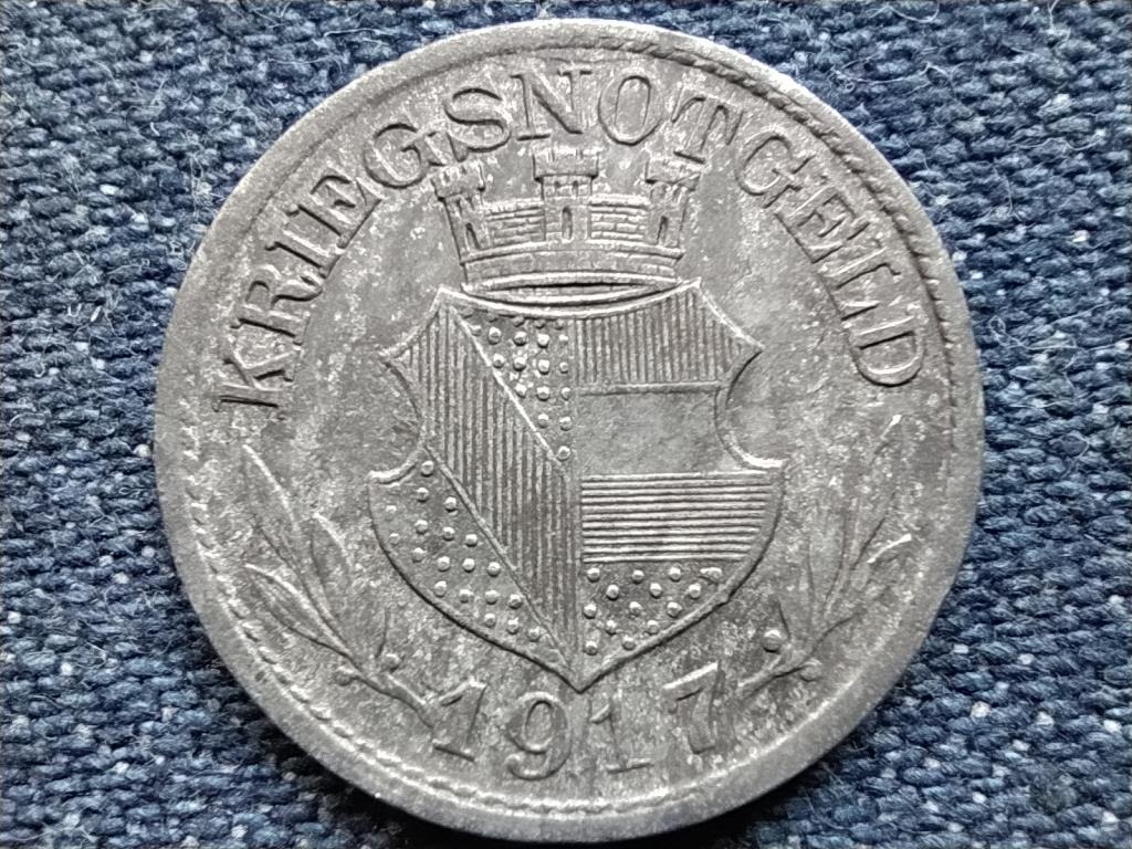 Németország Pforzheim 10 Pfennig szükségpénz 1917