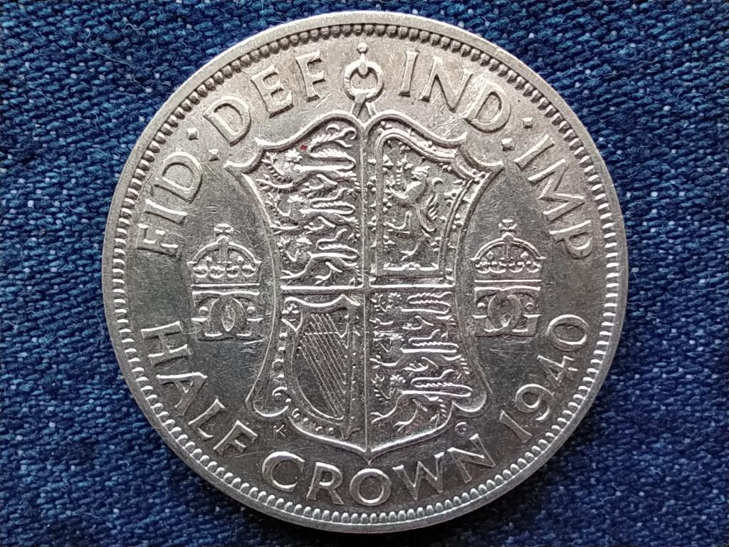 Anglia VI. György (1936-1952) .500 ezüst 1/2 Korona 1940