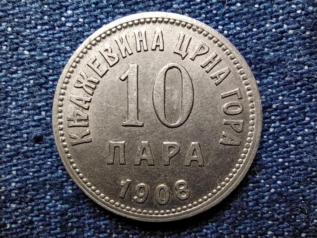 Montenegró I. Miklós (1860-1918) 10 para 1908