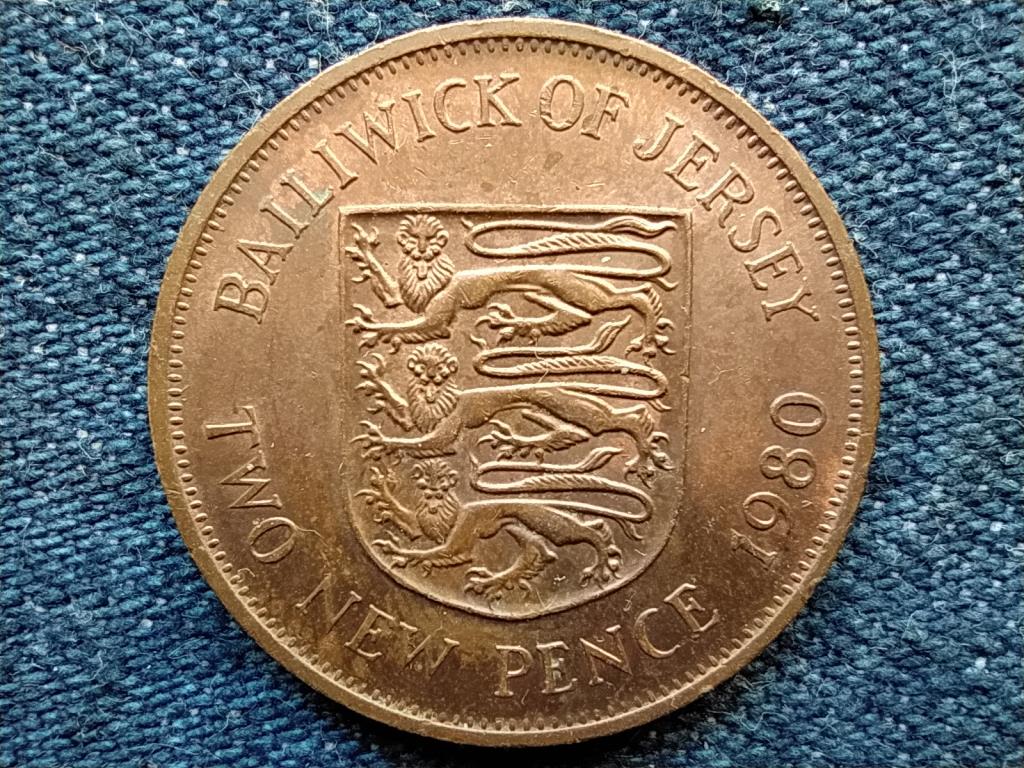 Jersey II. Erzsébet 2 új penny 1980
