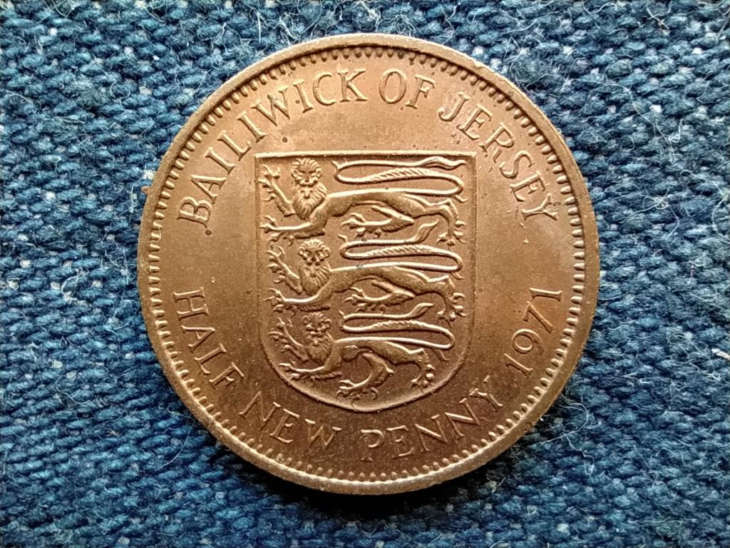 Jersey II. Erzsébet 1/2 új penny 1971