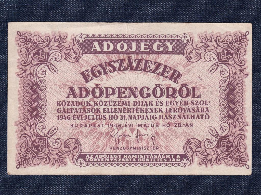 Adójegyek 100000 Adópengő bankjegy 1946