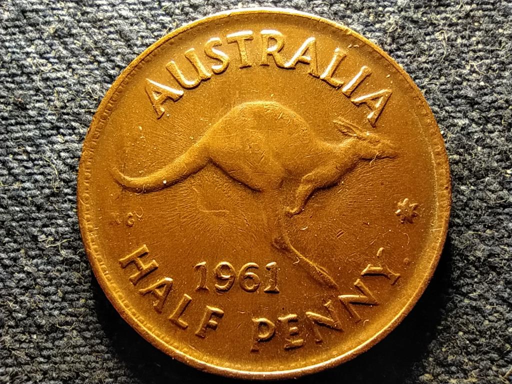 Ausztrália II. Erzsébet (1952-) 1/2 Penny 1961 . EXTRA