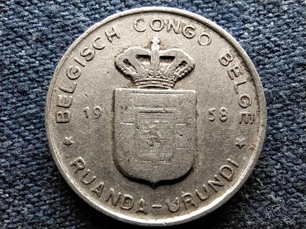 Belga-Kongó és Ruanda-Urundi 1 frank 1958