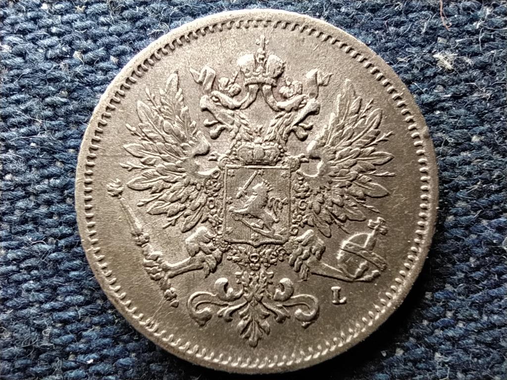 Finnország II. Miklós (1894-1917) .750 ezüst 25 penni 1909 L
