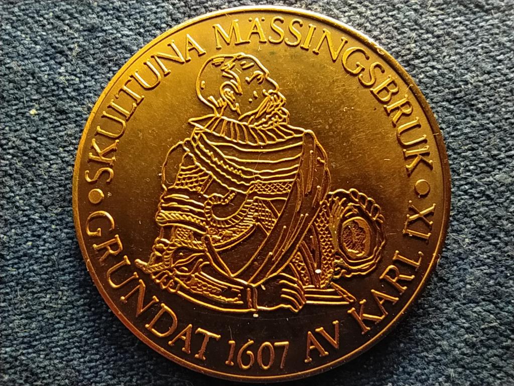 Svédország IX. Károly király 1978 réz 10 korona helyi pénz