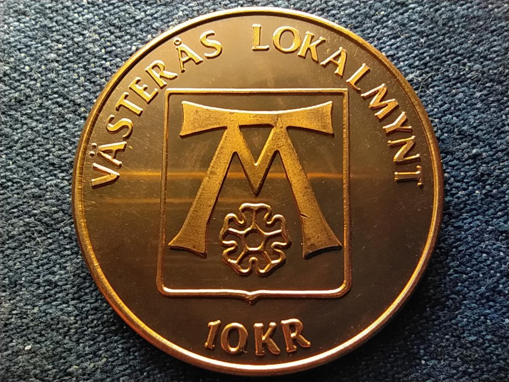 Svédország A Västeråsi székesegyház 1981 réz 10 korona helyi pénz