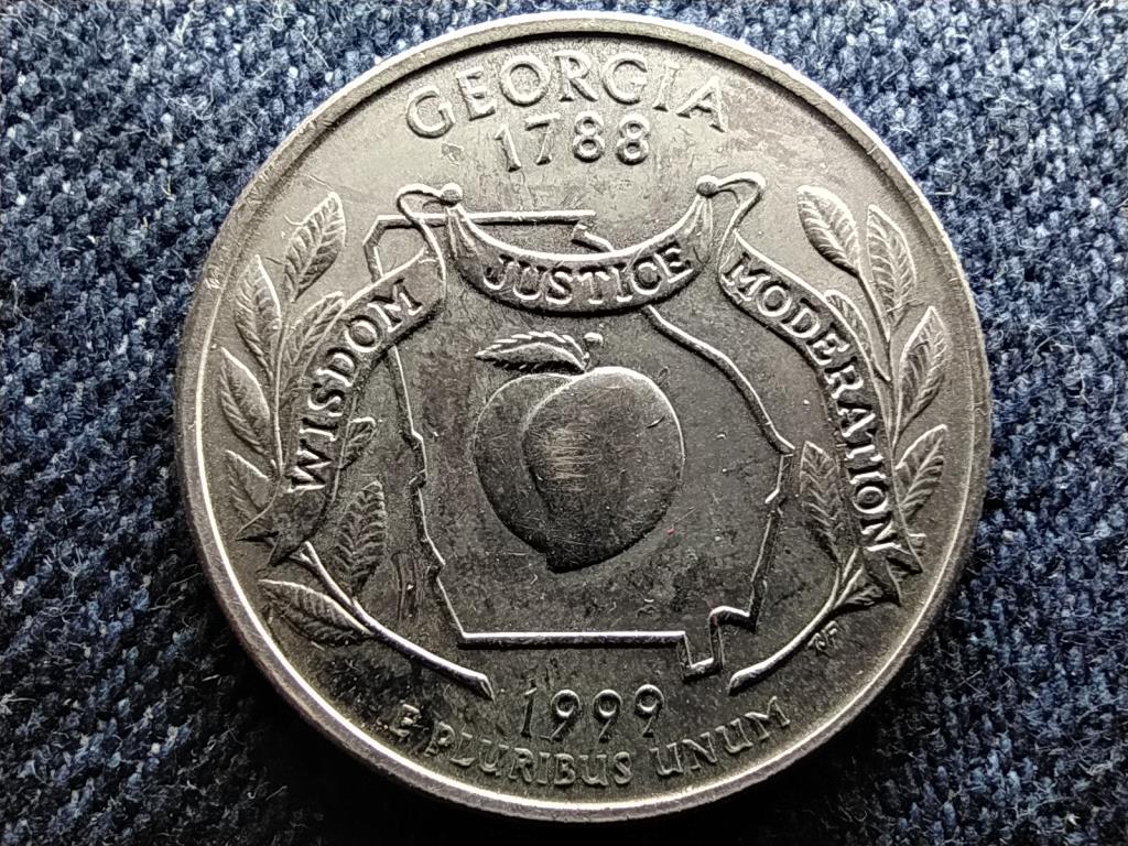USA 50 State Quarters Georgia 1/4 Dollár 1999 D