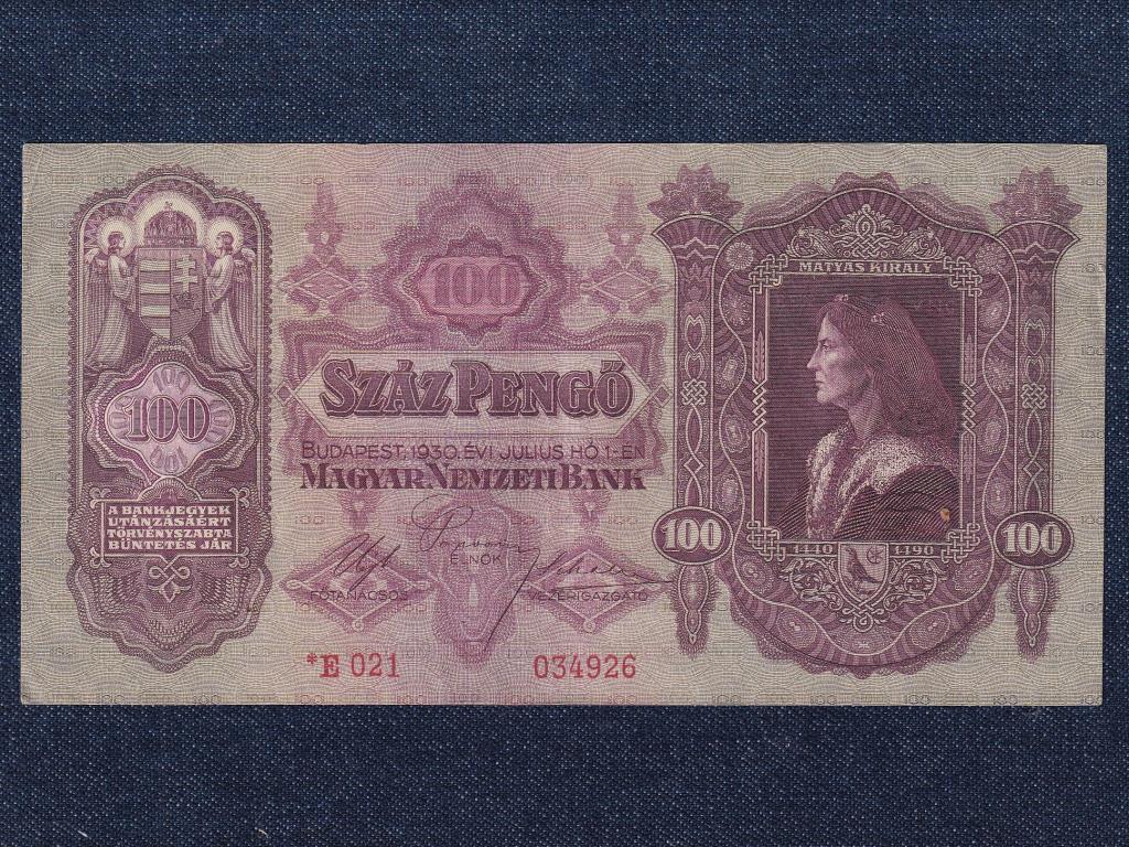 Második sorozat (1927-1932) csillagos 100 Pengő bankjegy 1930