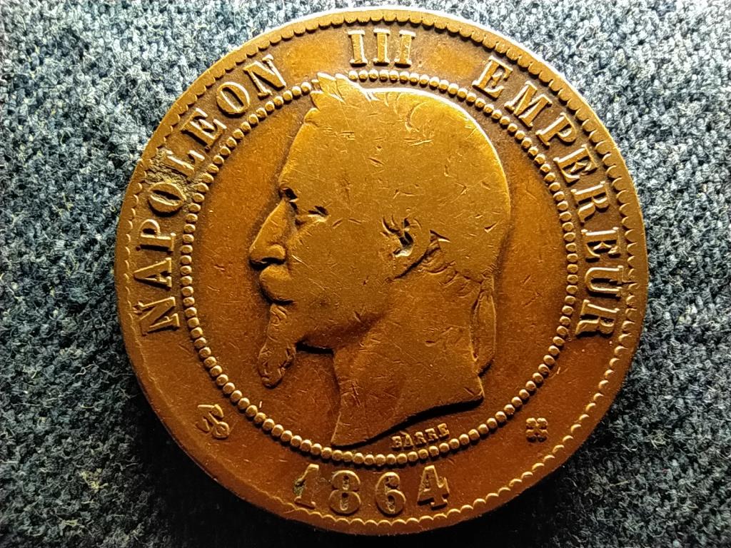 Franciaország III. Napóleon (1852-1870) 10 Centimes 1864 BB