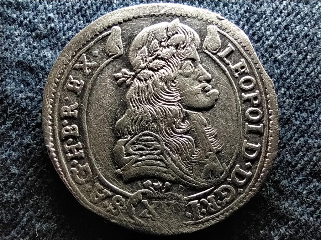 I. Lipót (1657-1705) ezüst 15 Krajcár (1677-1686) 1686 KB