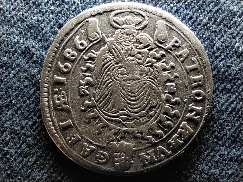 I. Lipót (1657-1705) ezüst 15 Krajcár (1677-1686) 1686 KB