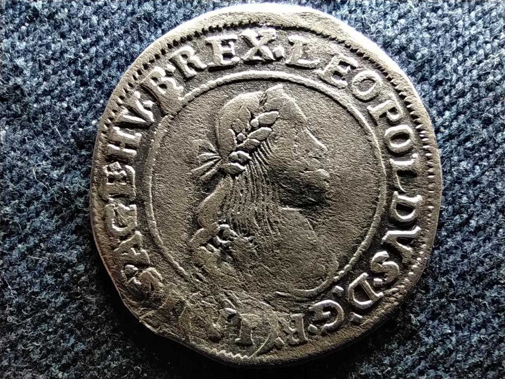 I. Lipót (1657-1705) ezüst 6 Krajcár 1671 KB