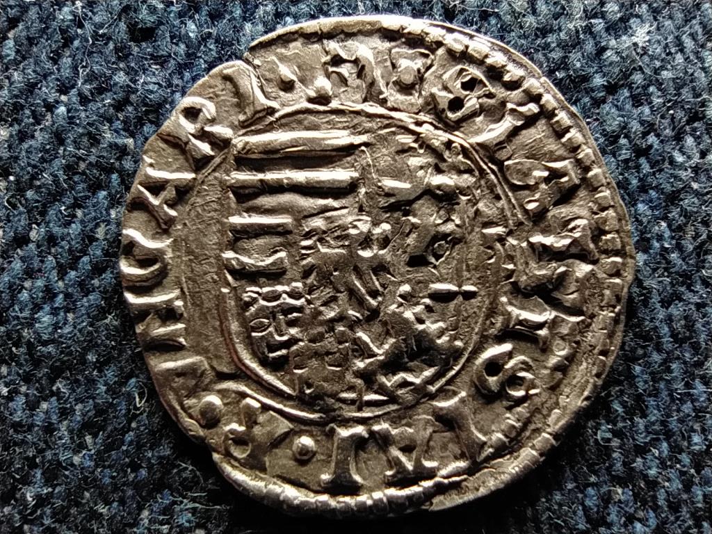 II. Ulászló (1490-1516) ezüst 1 Dénár ÉH641 1498 KH DUPLÁZÓDOTT VERET