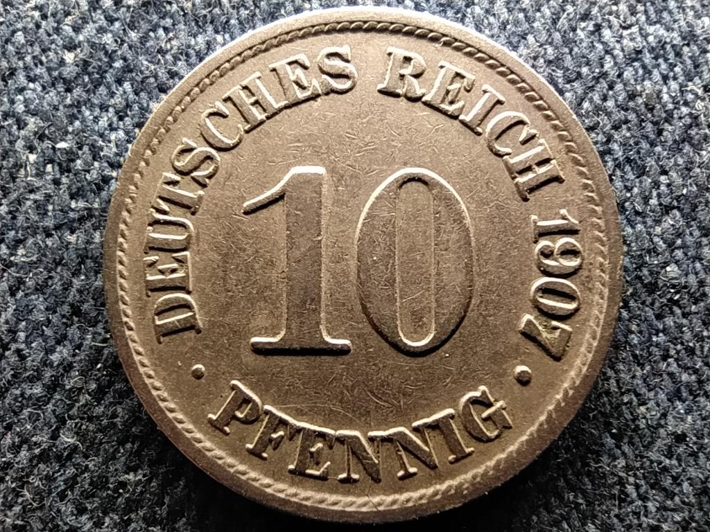 Németország Második Birodalom II. Vilmos (1888-1918) 10 Pfennig 1907 A