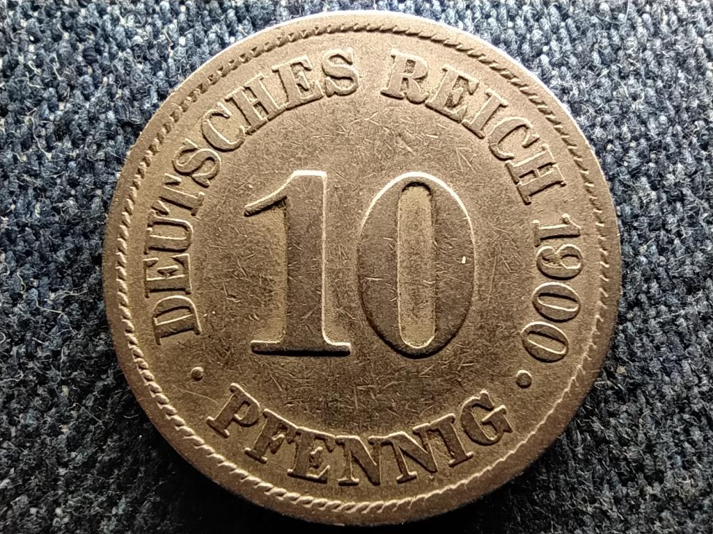 Németország Második Birodalom II. Vilmos (1888-1918) 10 Pfennig 1900 A