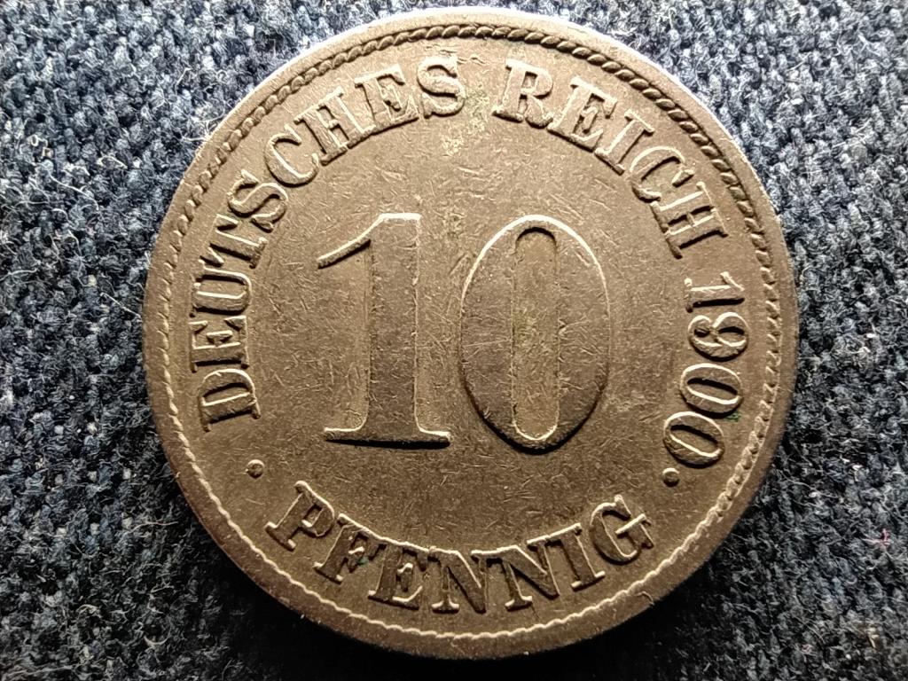 Németország Második Birodalom II. Vilmos (1888-1918) 10 Pfennig 1900 J