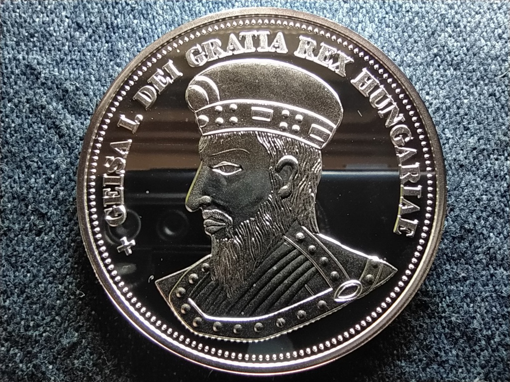 Királyi Koronák Utánveretben I. Géza 5 korona .999 ezüst PP