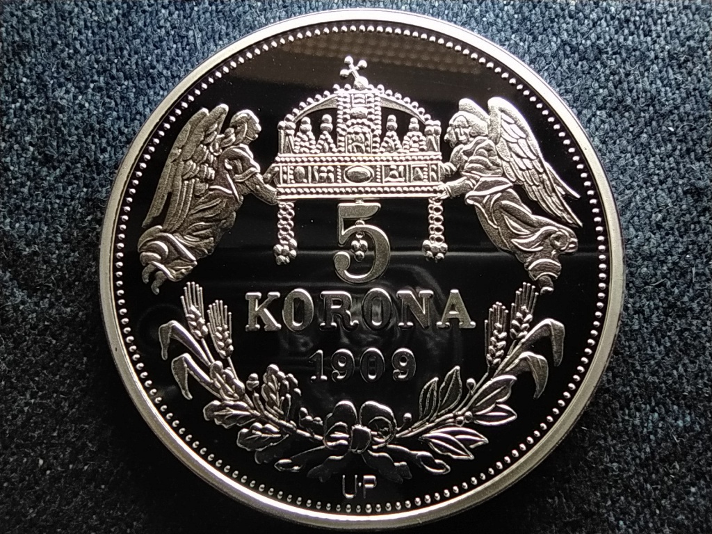 Királyi Koronák Utánveretben I. János 5 korona .999 ezüst PP