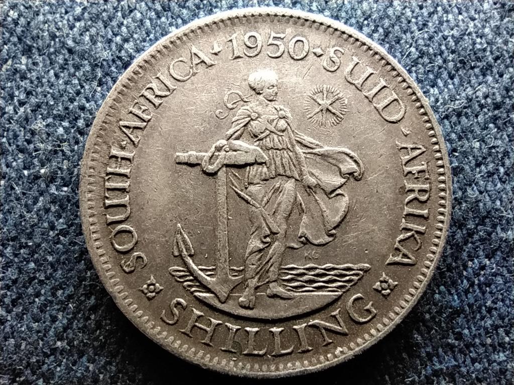 Dél-Afrikai Köztársaság VI. György .800 ezüst 1 Shilling 1950