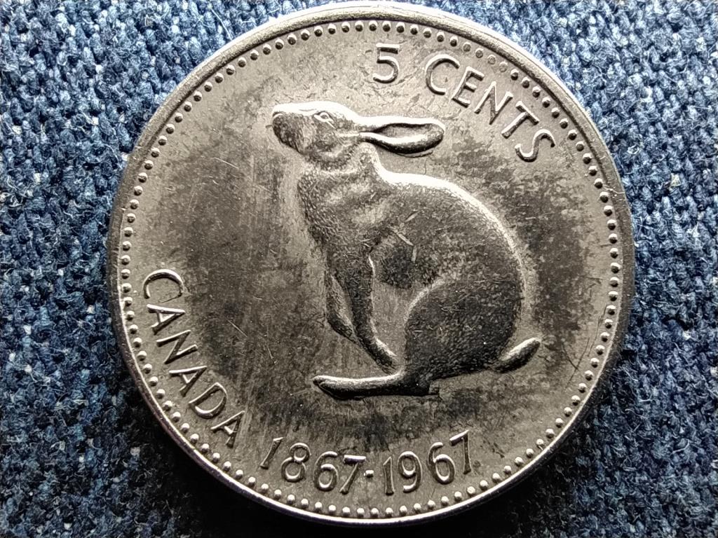 Kanada II. Erzsébet 5 Cent 1967