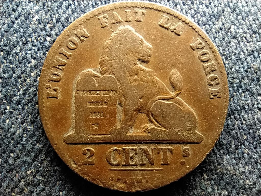 Belgium II. Lipót (1865-1909) 2 centime (francia szöveg) 1870