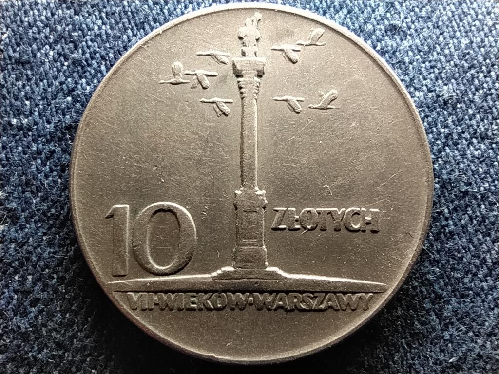 Lengyelország 700 éves Varsó Zsigmond oszlop 10 Zloty 1965